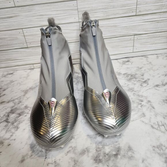 Adidas Nasty Fly NC State Wolfpack Player Issue Football Cleats Men's 13 HQ6405 - Picture 4 of 12